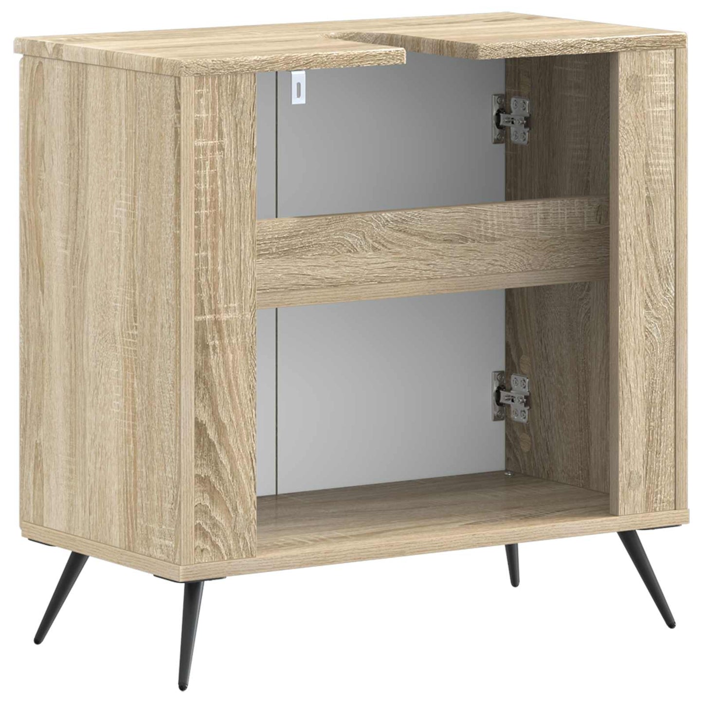 Bathroom Sink Cabinet BREDA Sonoma Oak 59.5 x 31.5x 59 cm