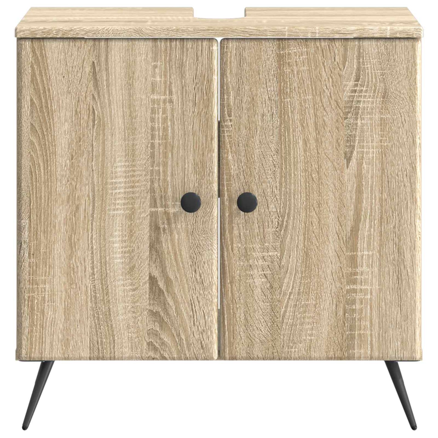 Bathroom Sink Cabinet BREDA Sonoma Oak 59.5 x 31.5x 59 cm