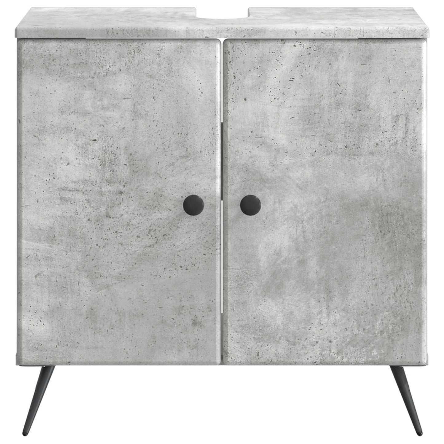 Bathroom Sink Cabinet BREDA Concrete Grey 59.5 x 31.5x 59 cm