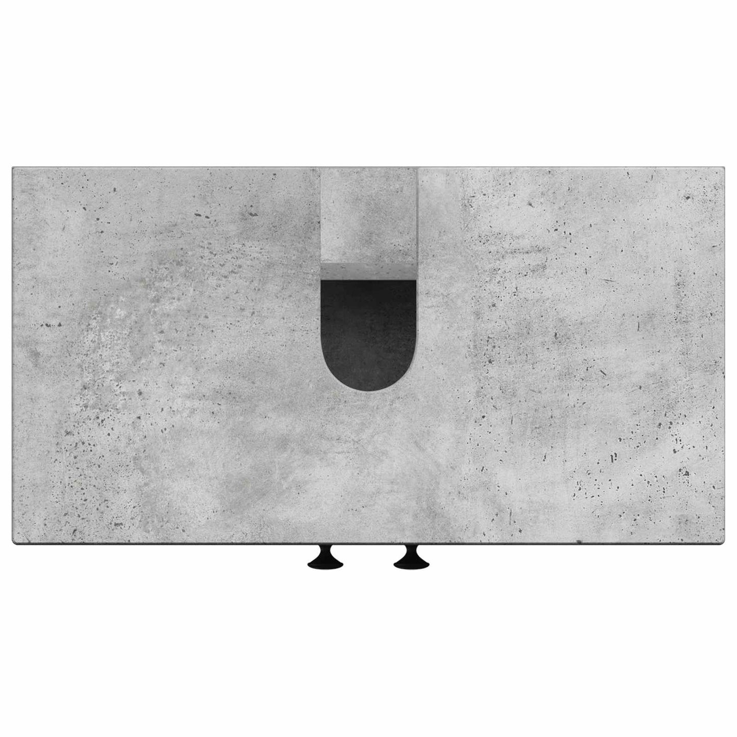 Bathroom Sink Cabinet BREDA Concrete Grey 59.5 x 31.5x 59 cm