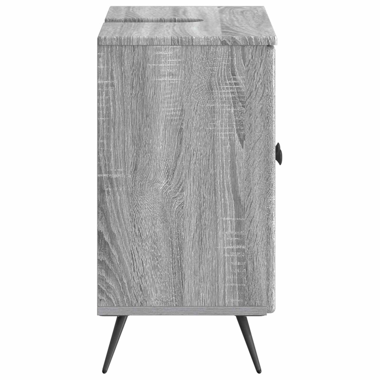 Bathroom Sink Cabinet BREDA Grey Sonoma 59.5 x 31.5x 59 cm