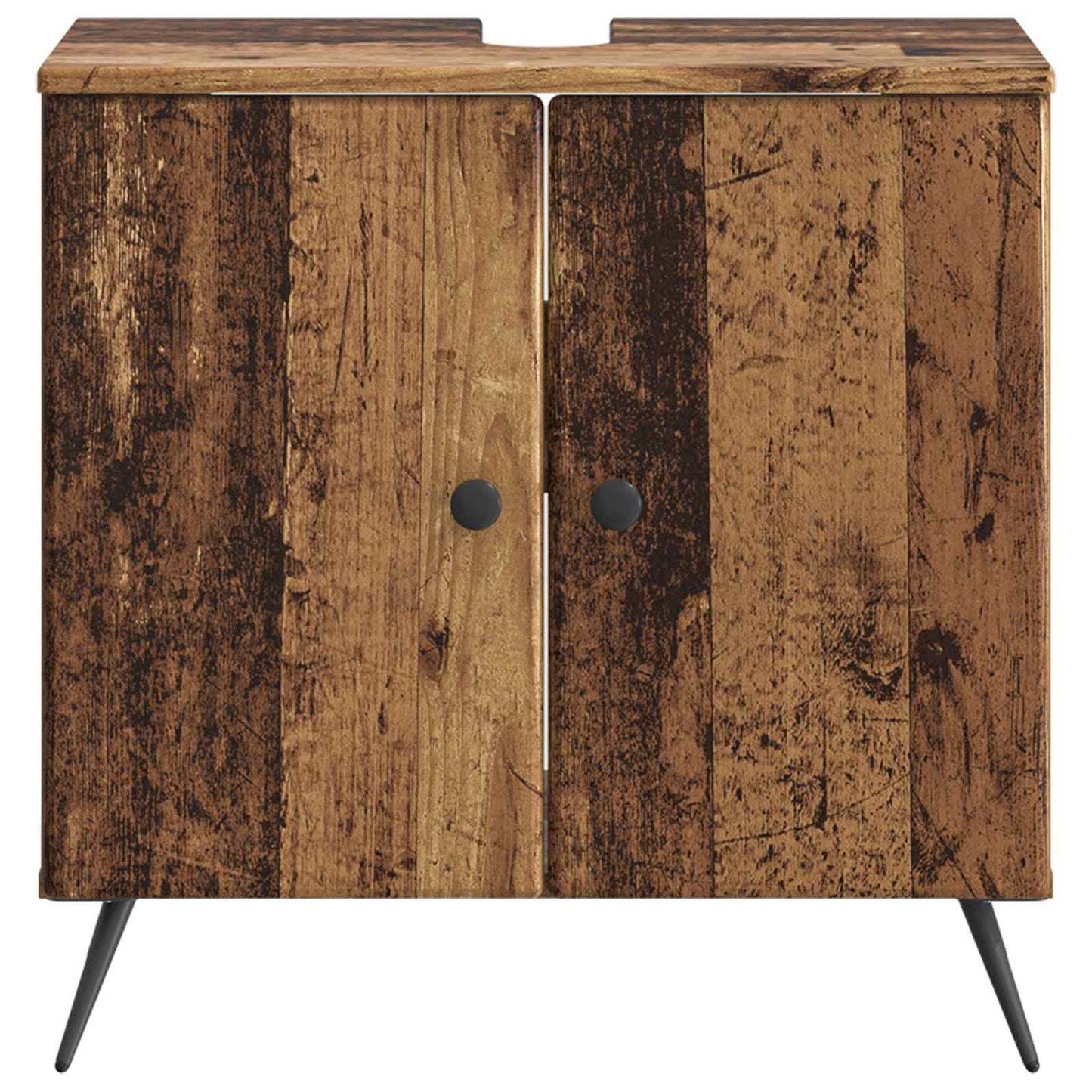 Bathroom Sink Cabinet BREDA Old Wood 59.5 x 31.5x 59 cm