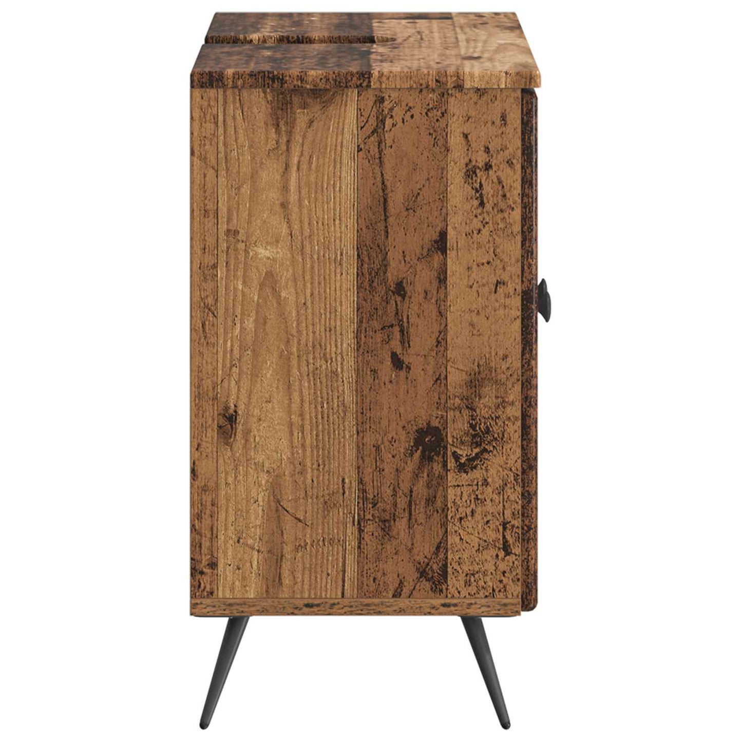 Bathroom Sink Cabinet BREDA Old Wood 59.5 x 31.5x 59 cm
