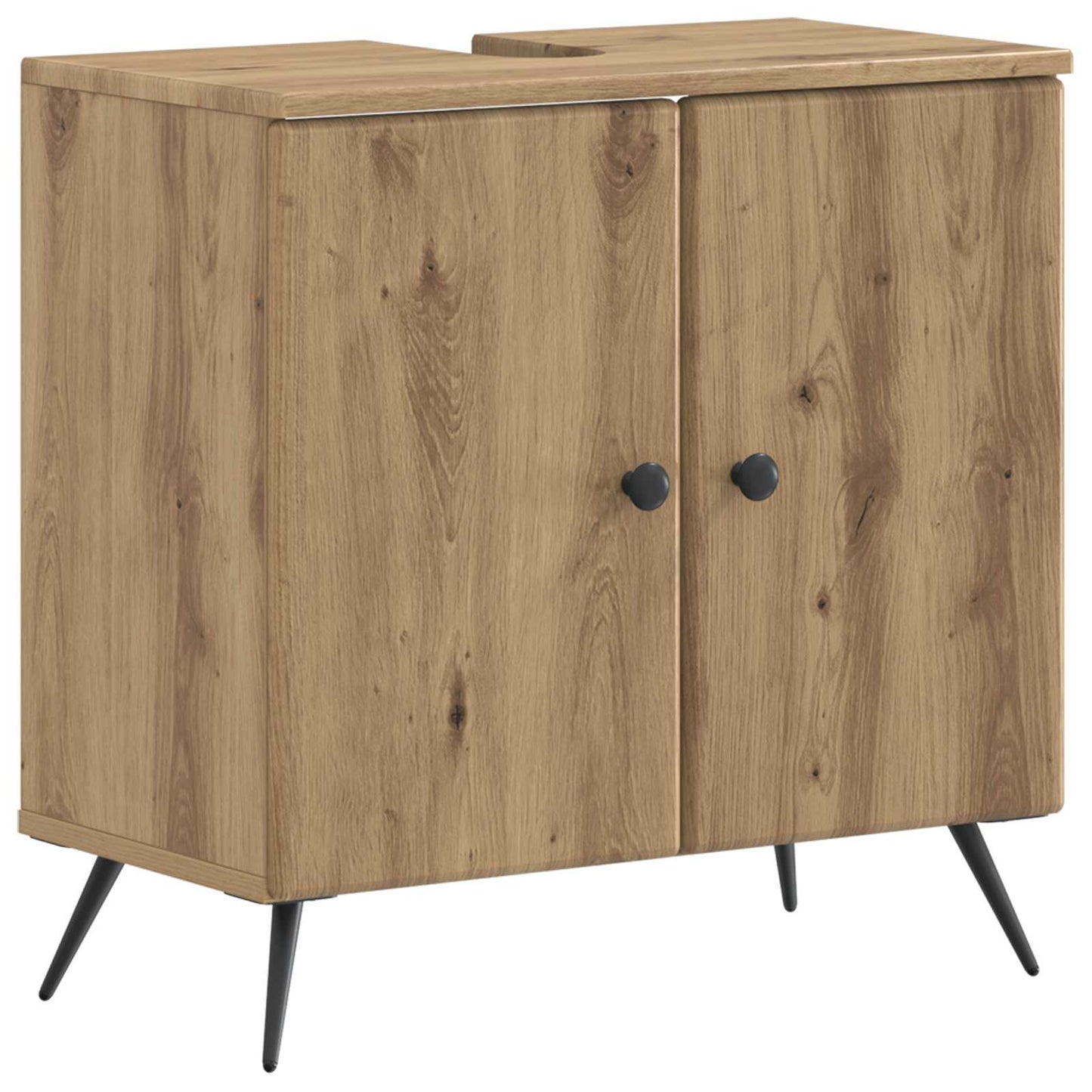 Bathroom Sink Cabinet BREDA Artisan Oak 59.5 x 31.5x 59 cm