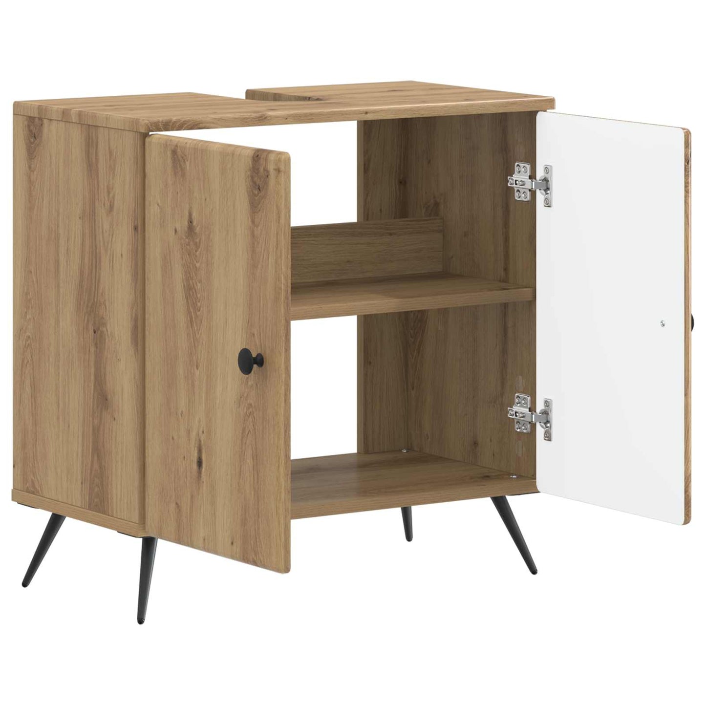 Bathroom Sink Cabinet BREDA Artisan Oak 59.5 x 31.5x 59 cm