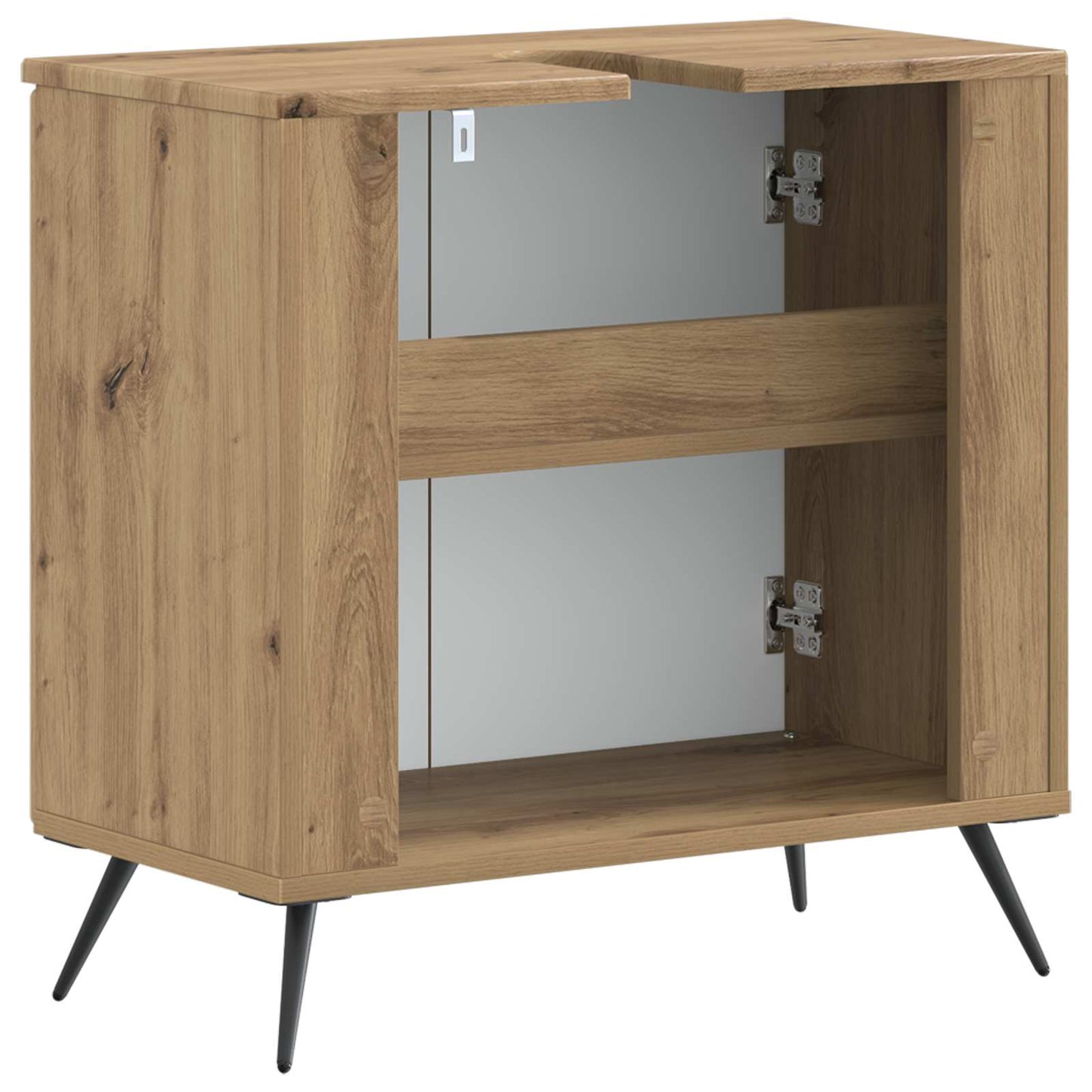 Bathroom Sink Cabinet BREDA Artisan Oak 59.5 x 31.5x 59 cm