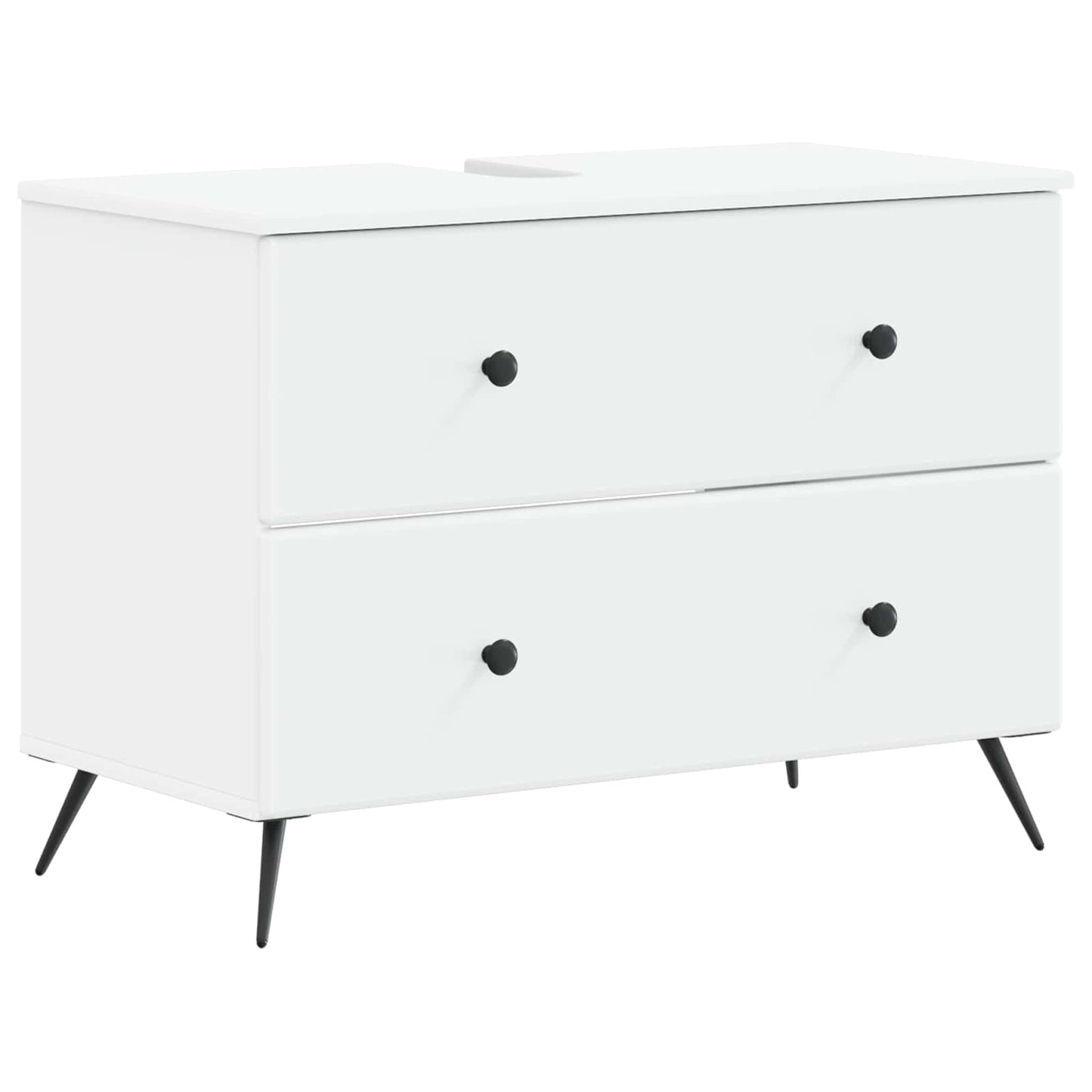 Bathroom Sink Cabinet BREDA White 82 x 41x 59 cm