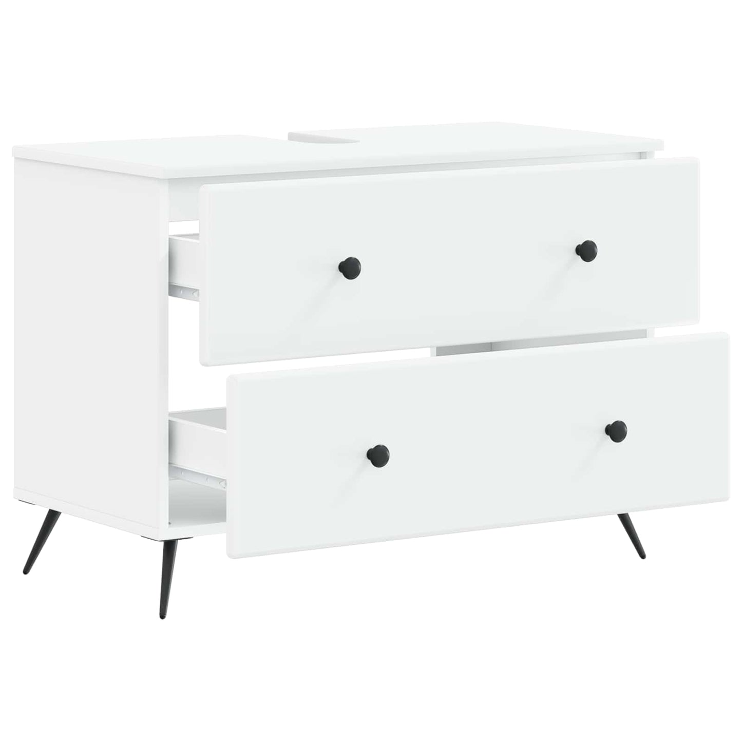 Bathroom Sink Cabinet BREDA White 82 x 41x 59 cm