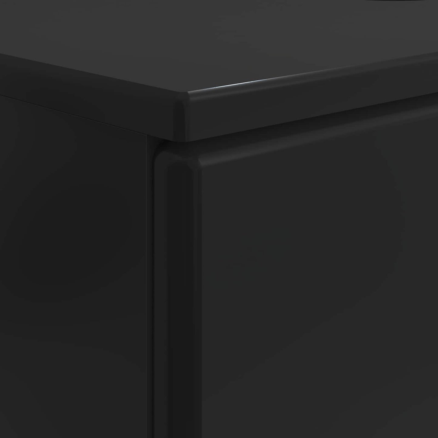 Bathroom Sink Cabinet BREDA Black 82 x 41x 59 cm