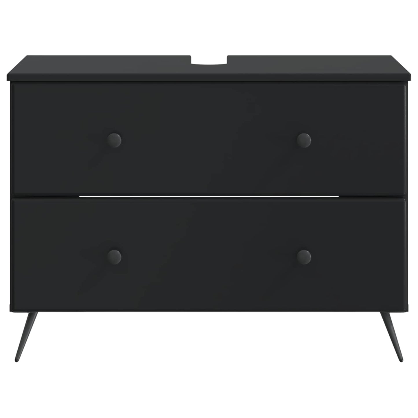 Bathroom Sink Cabinet BREDA Black 82 x 41x 59 cm