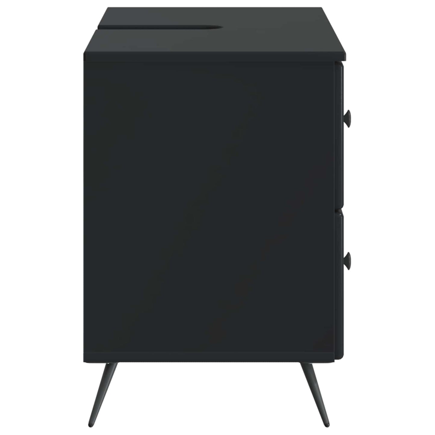 Bathroom Sink Cabinet BREDA Black 82 x 41x 59 cm