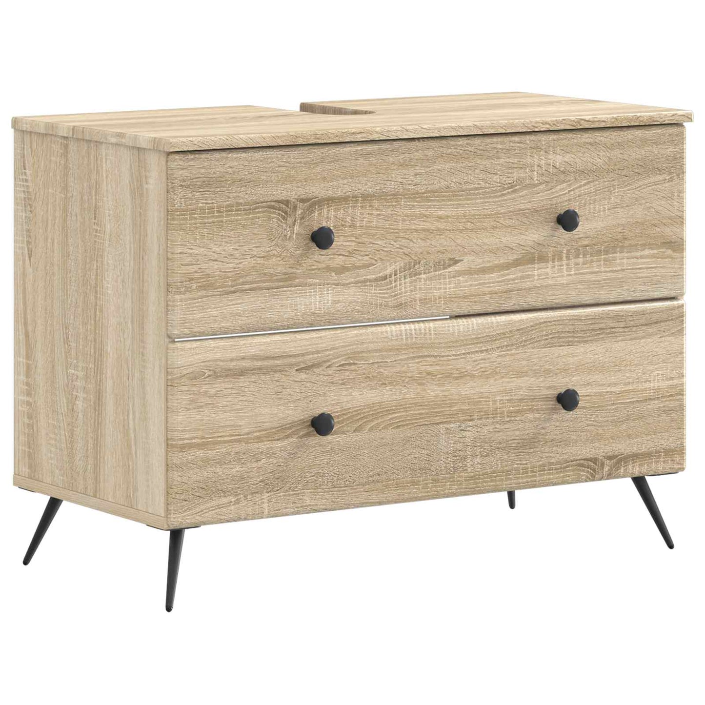 Bathroom Sink Cabinet BREDA Sonoma Oak 82 x 41x 59 cm