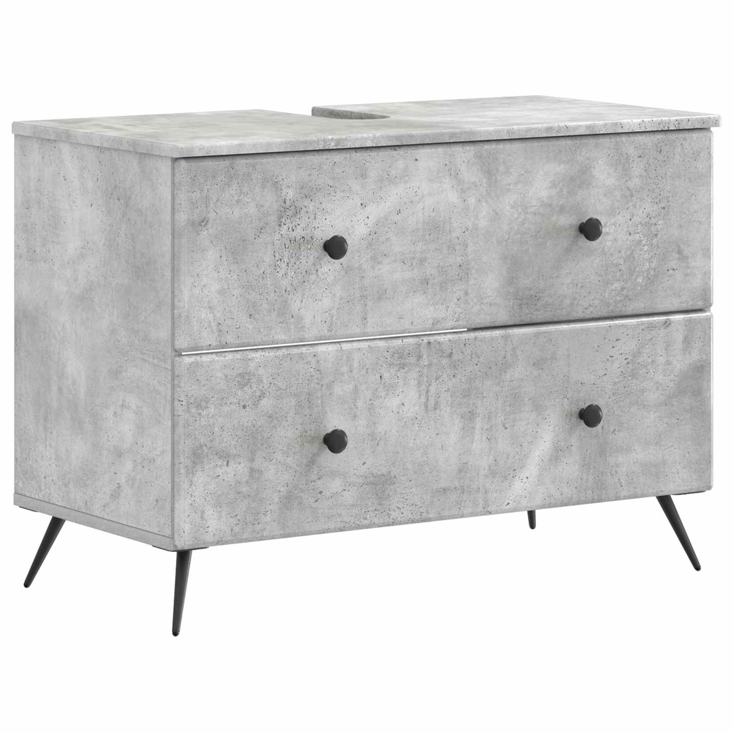 Bathroom Sink Cabinet BREDA Concrete Grey 82 x 41x 59 cm