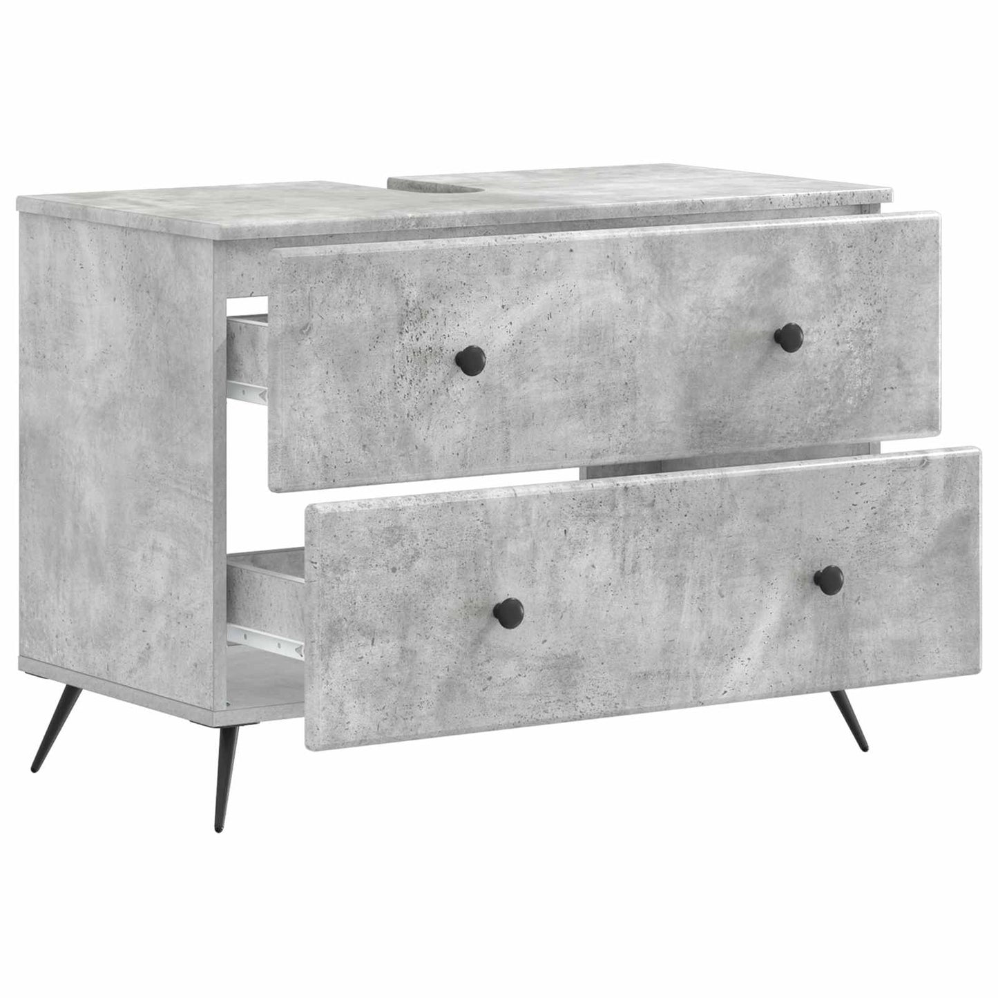 Bathroom Sink Cabinet BREDA Concrete Grey 82 x 41x 59 cm