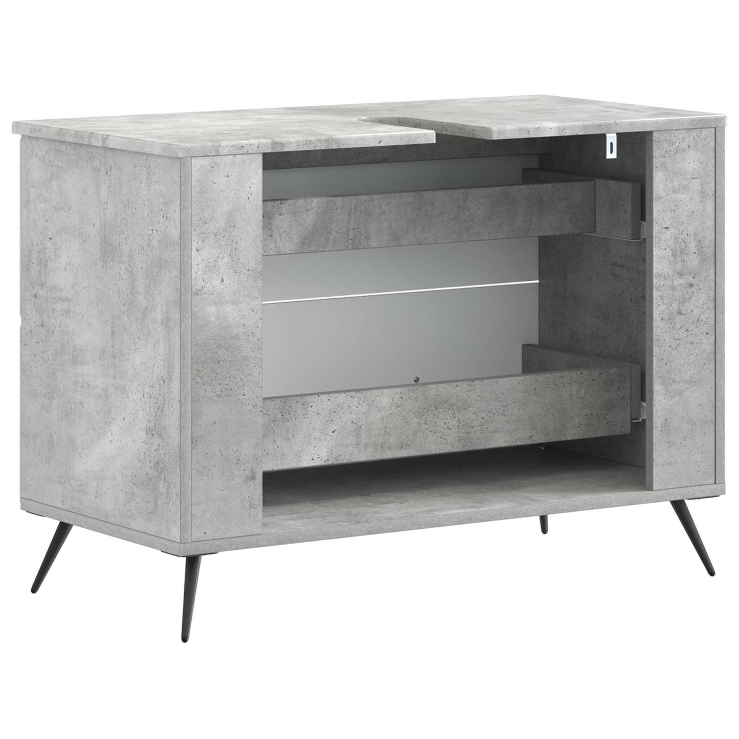 Bathroom Sink Cabinet BREDA Concrete Grey 82 x 41x 59 cm