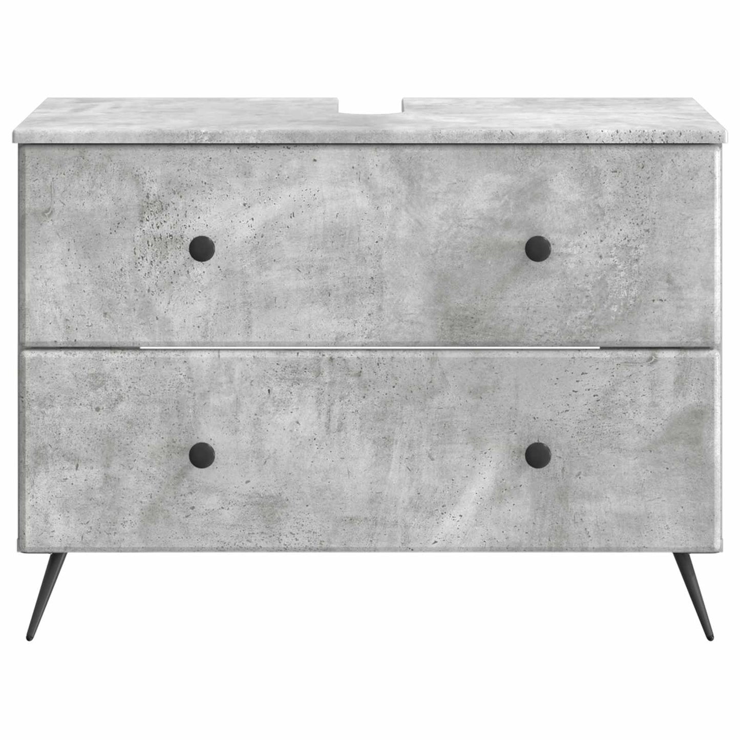 Bathroom Sink Cabinet BREDA Concrete Grey 82 x 41x 59 cm