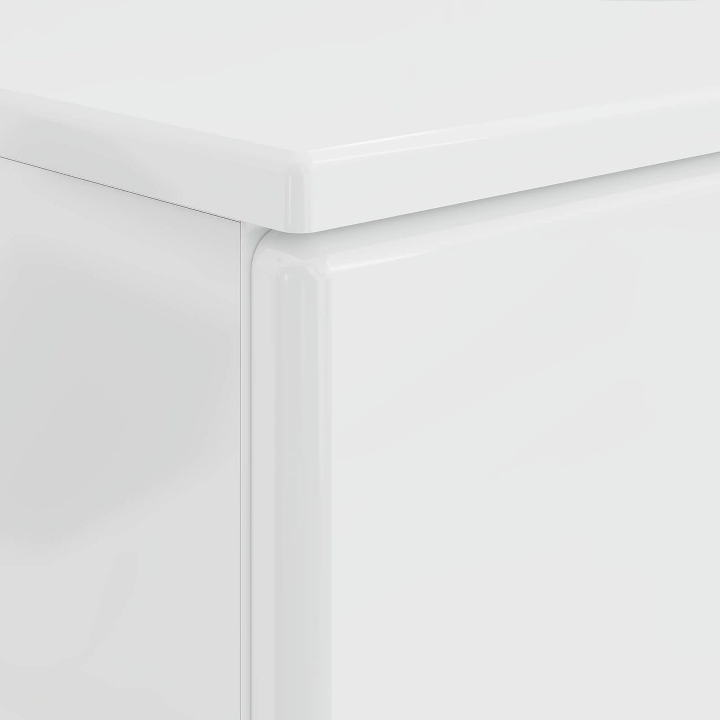 Bathroom Sink Cabinet BREDA High Gloss White 82 x 41x 59 cm