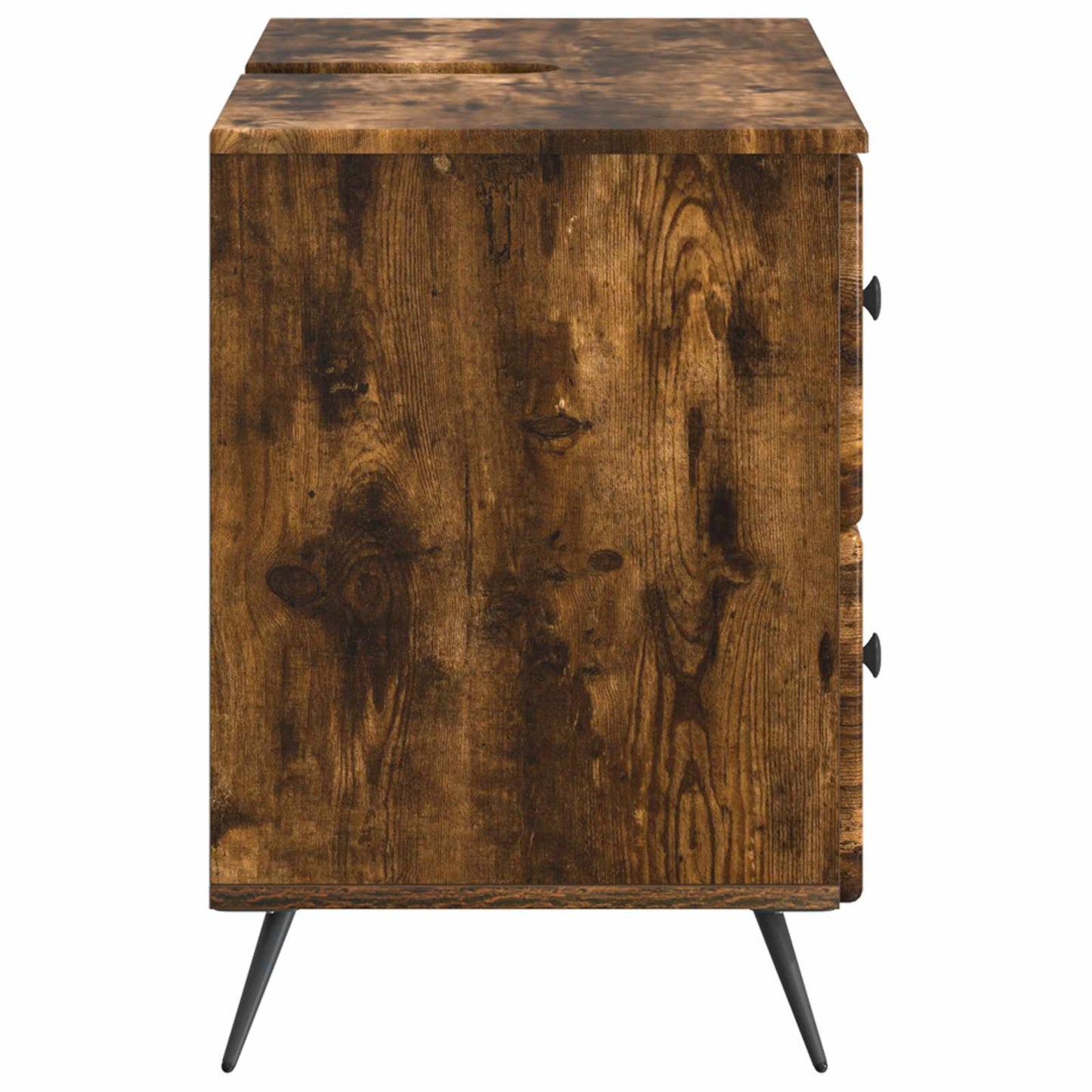 Bathroom Sink Cabinet BREDA Smoked Oak 82 x 41x 59 cm
