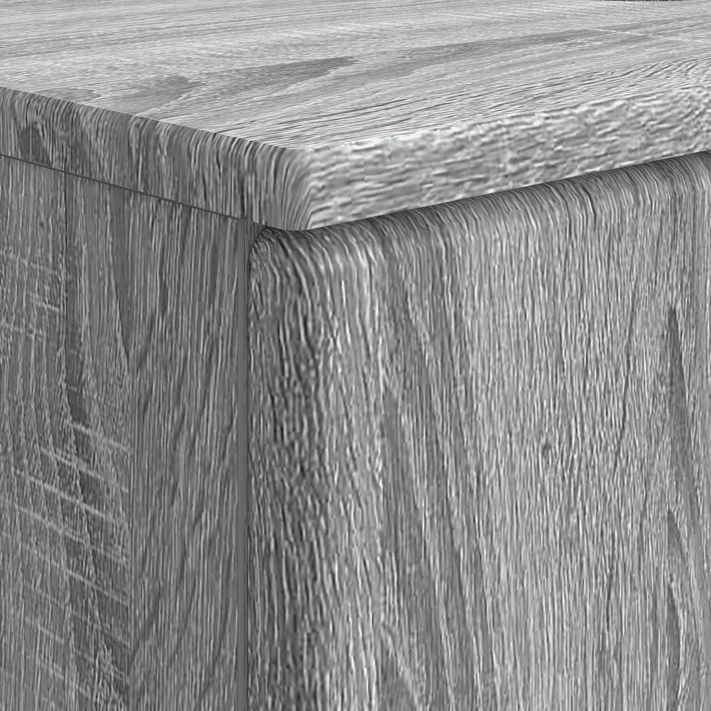 Bathroom Sink Cabinet BREDA Grey Sonoma 82 x 41x 59 cm