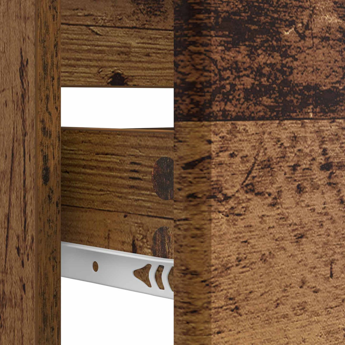 Bathroom Sink Cabinet BREDA Old Wood 82 x 41x 59 cm