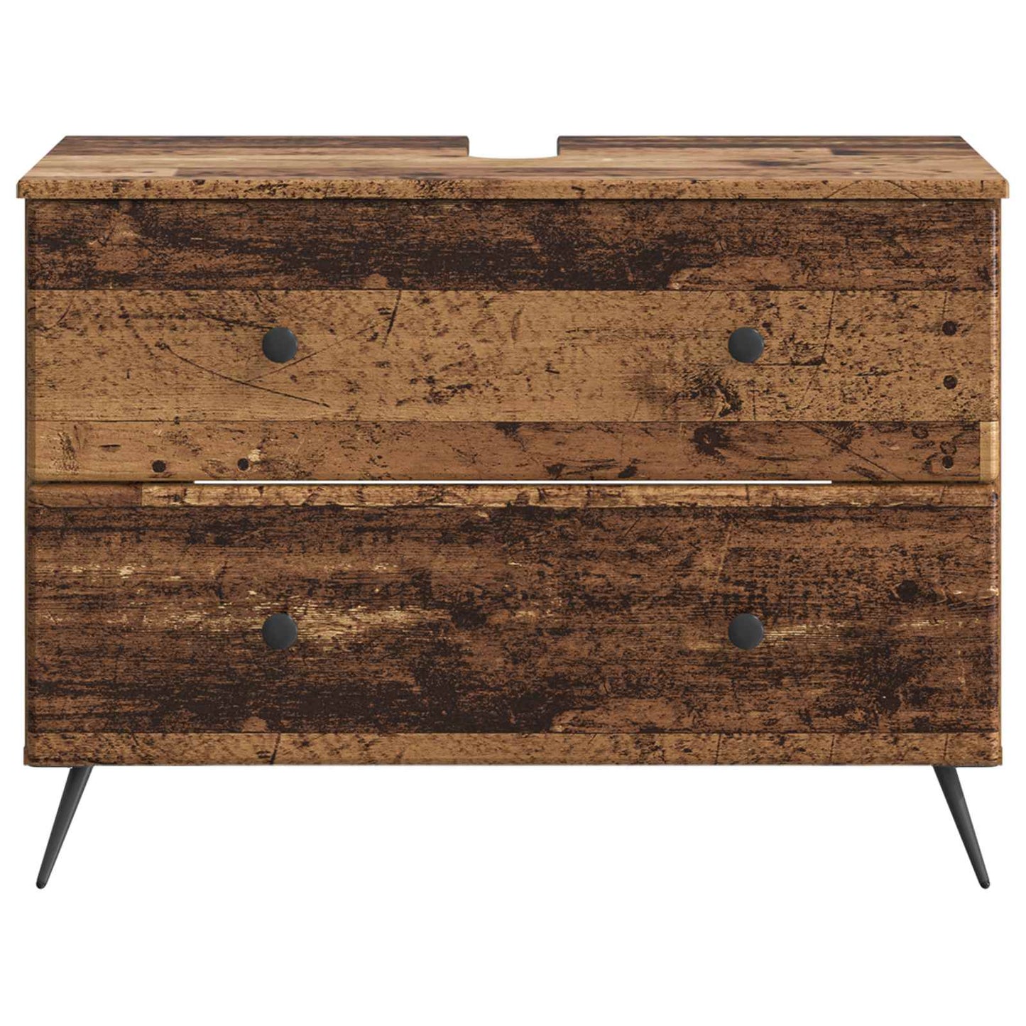 Bathroom Sink Cabinet BREDA Old Wood 82 x 41x 59 cm