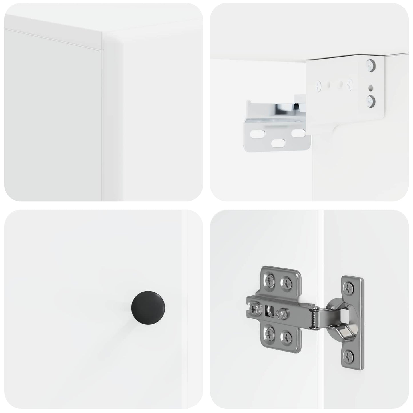 Bathroom Wall Cabinet BREDA White 30 x 31 x 59 cm