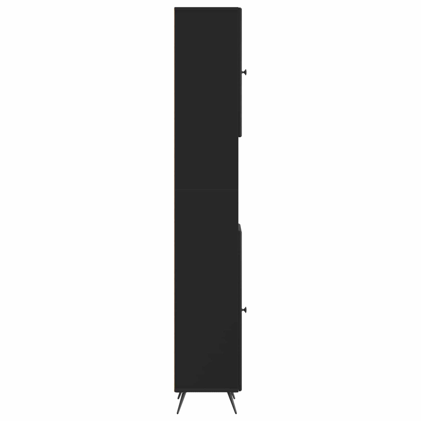 Bathroom Cabinet with Open Shelf BREDA Black 30 x 31 x 190 cm