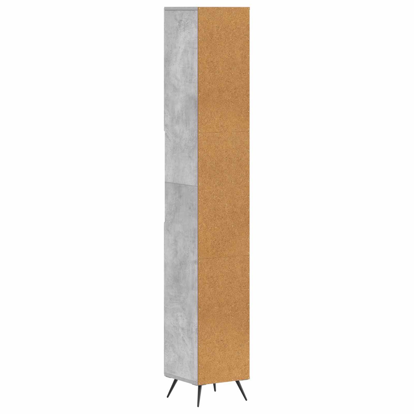 Bathroom Cabinet with Open Shelf BREDA Concrete Grey