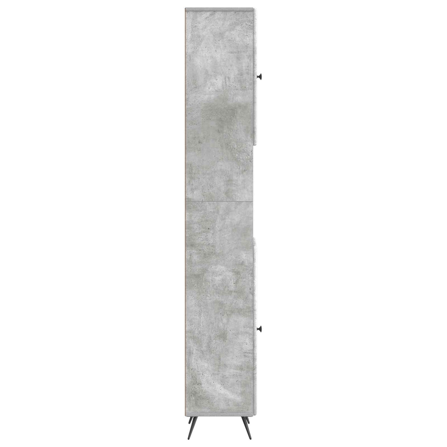 Bathroom Cabinet with Open Shelf BREDA Concrete Grey