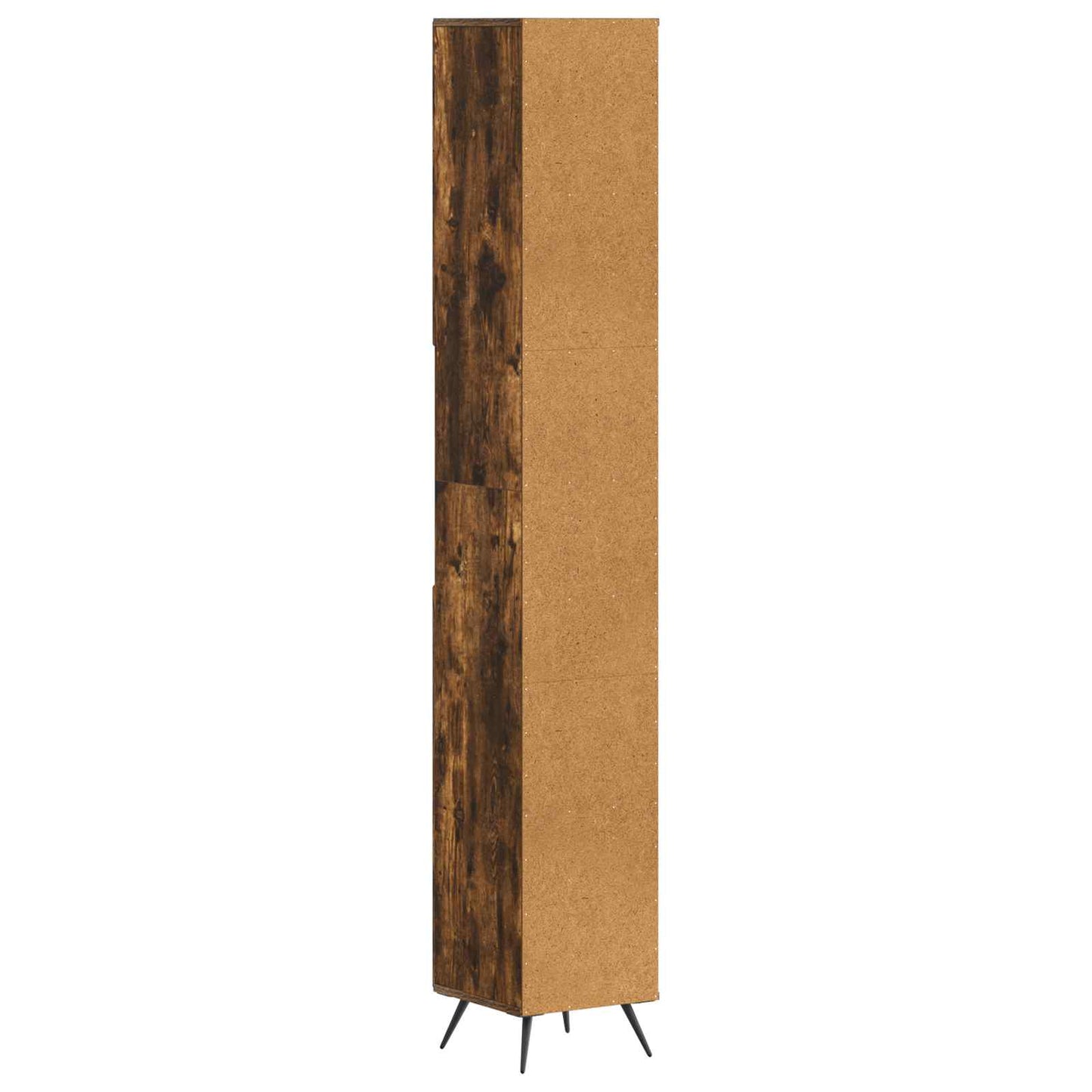 Bathroom Cabinet with Open Shelf BREDA Smoked Oak