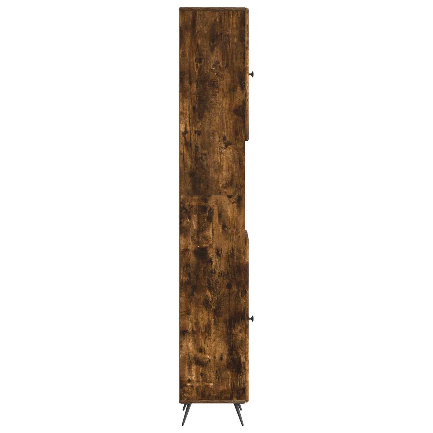 Bathroom Cabinet with Open Shelf BREDA Smoked Oak