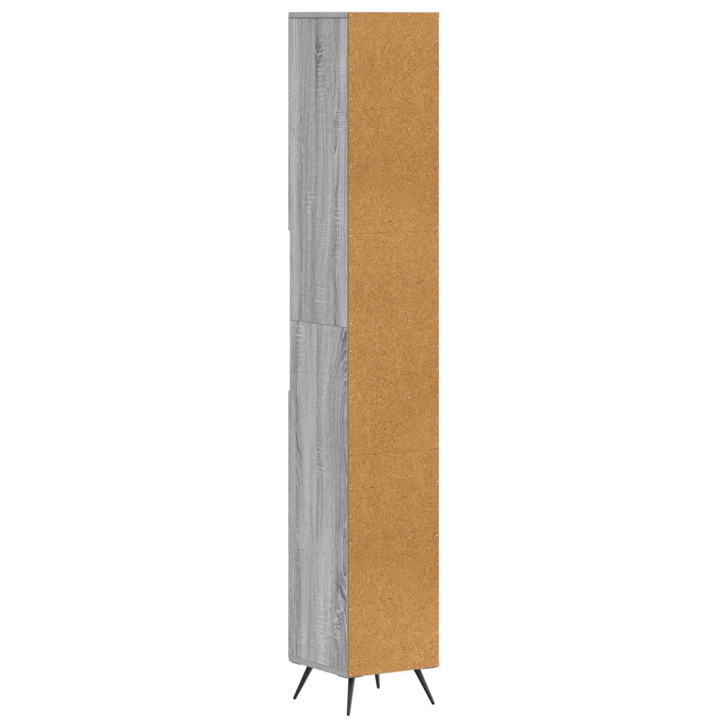 Bathroom Cabinet with Open Shelf BREDA Grey Sonoma