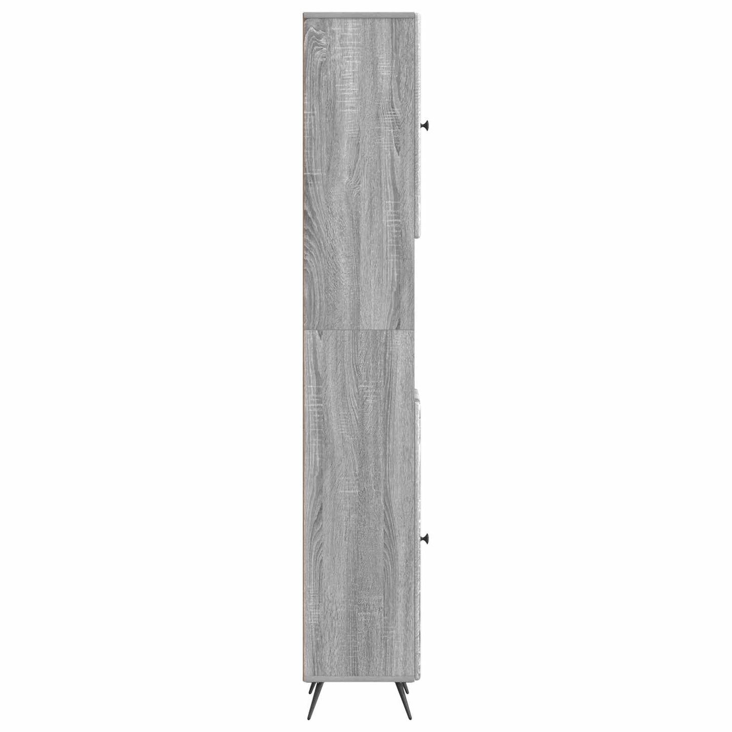 Bathroom Cabinet with Open Shelf BREDA Grey Sonoma