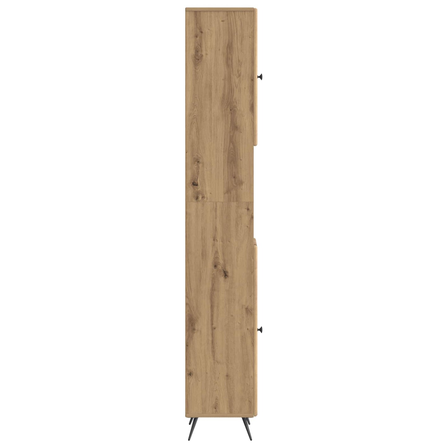 Bathroom Cabinet with Open Shelf BREDA Old Wood