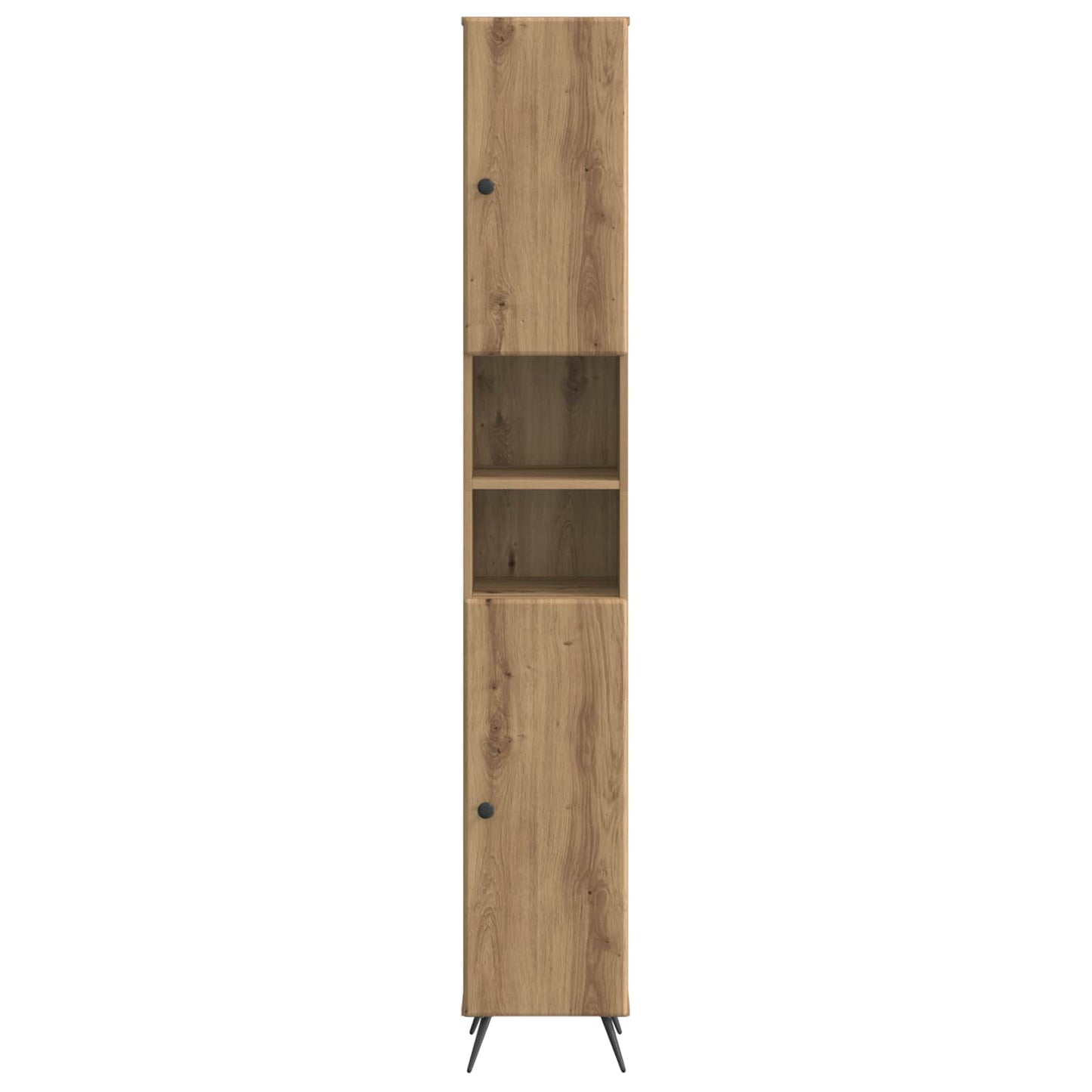 Bathroom Cabinet with Open Shelf BREDA Artisan Oak