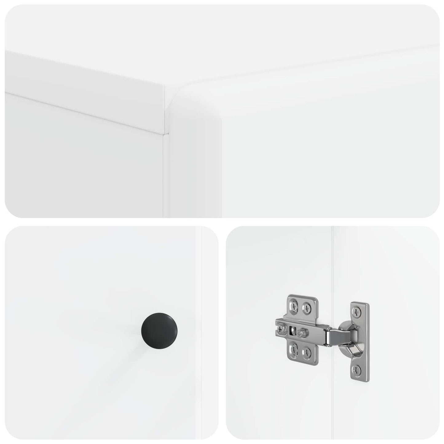 Bathroom Storage Cainet BREDA White 30 x 31 x 80 cm
