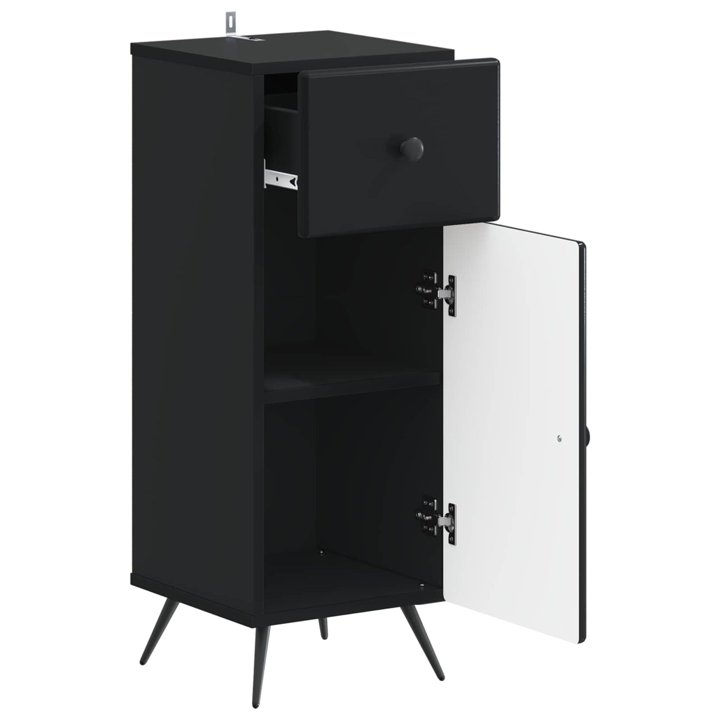 Bathroom Storage Cainet BREDA Black 30 x 31 x 80 cm