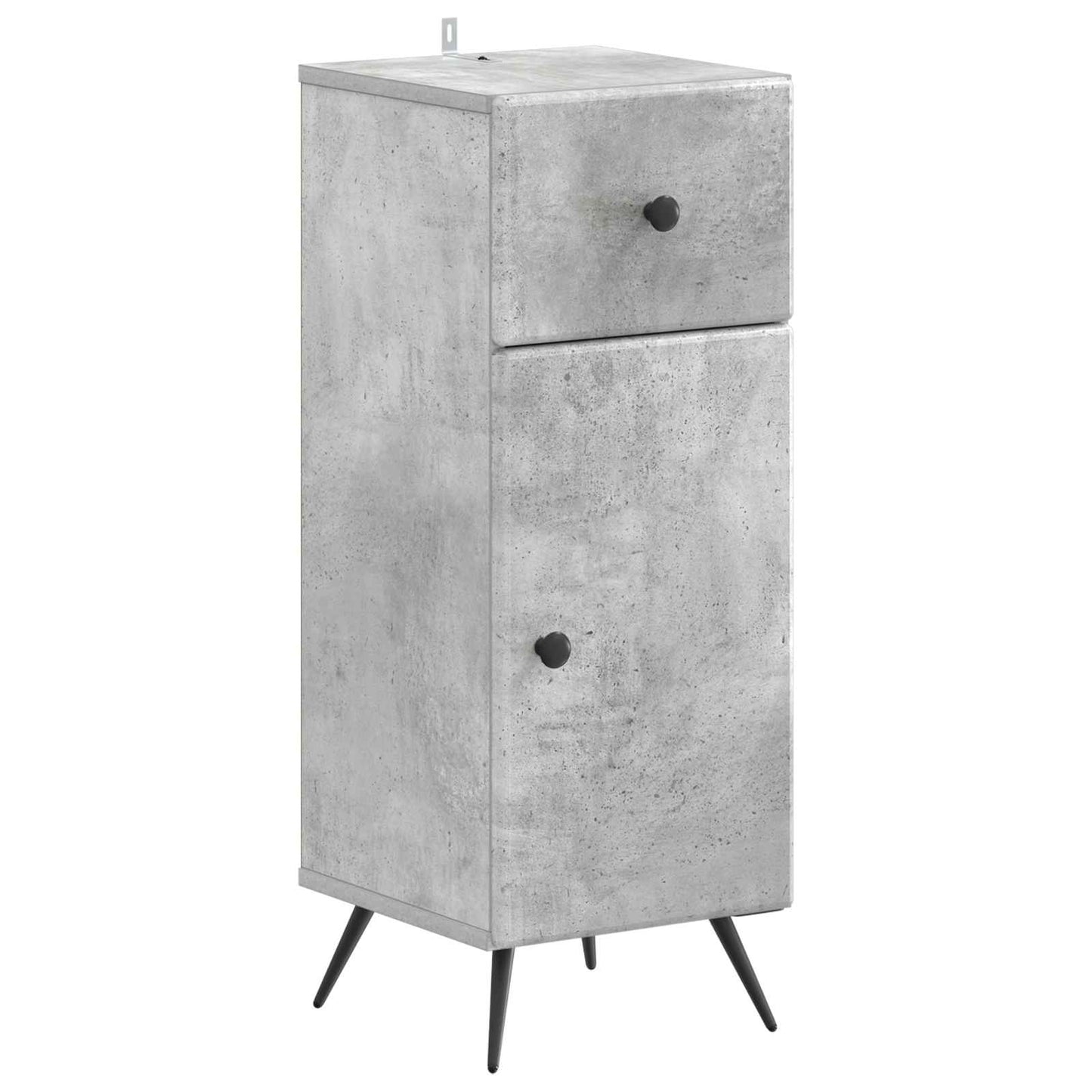 Bathroom Storage Cainet BREDA Concrete Grey 30 x 31 x 80 cm