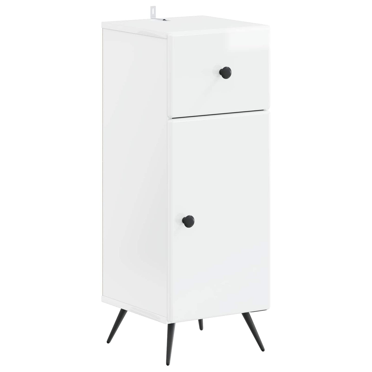 Bathroom Storage Cainet BREDA High Gloss White 30 x 31 x 80 cm