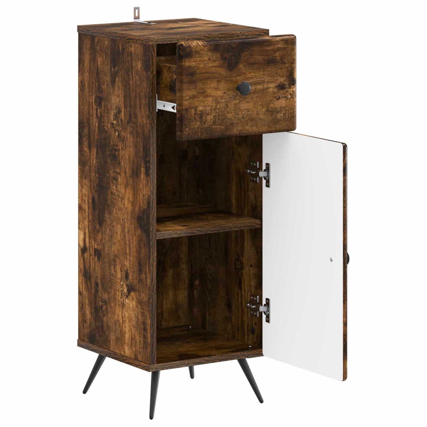 Bathroom Storage Cainet BREDA Smoked Oak 30 x 31 x 80 cm