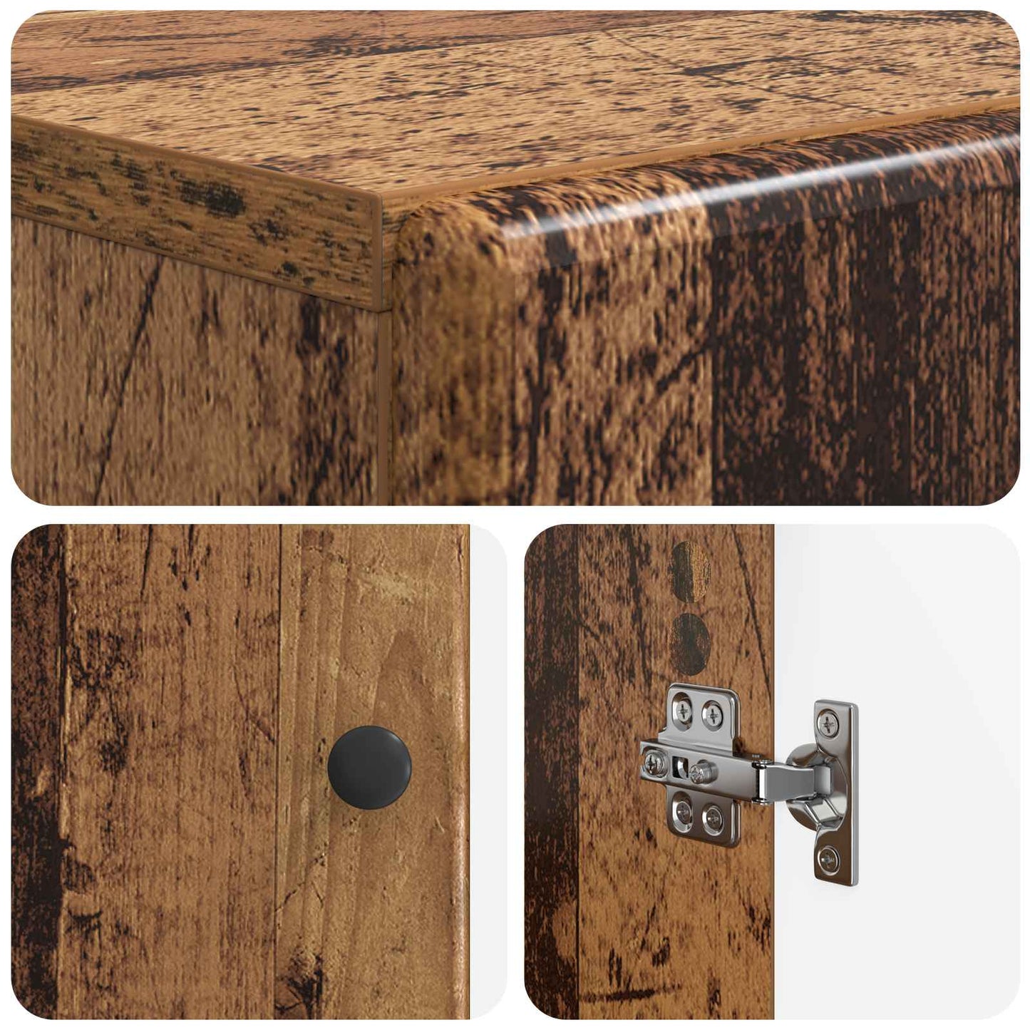 Bathroom Storage Cainet BREDA Old Wood 59.5 x 31 x 80 cm