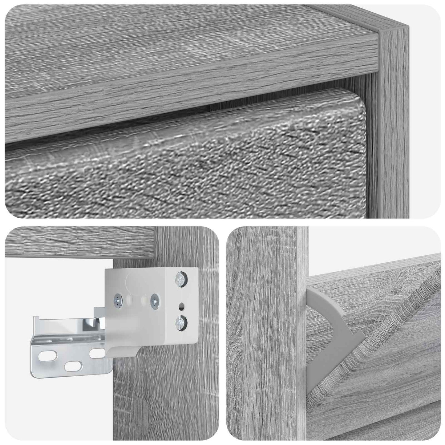 Wall-Mounted Shoe Cabinet BREDA 71 x 17 x 43 cm Engineered Wood