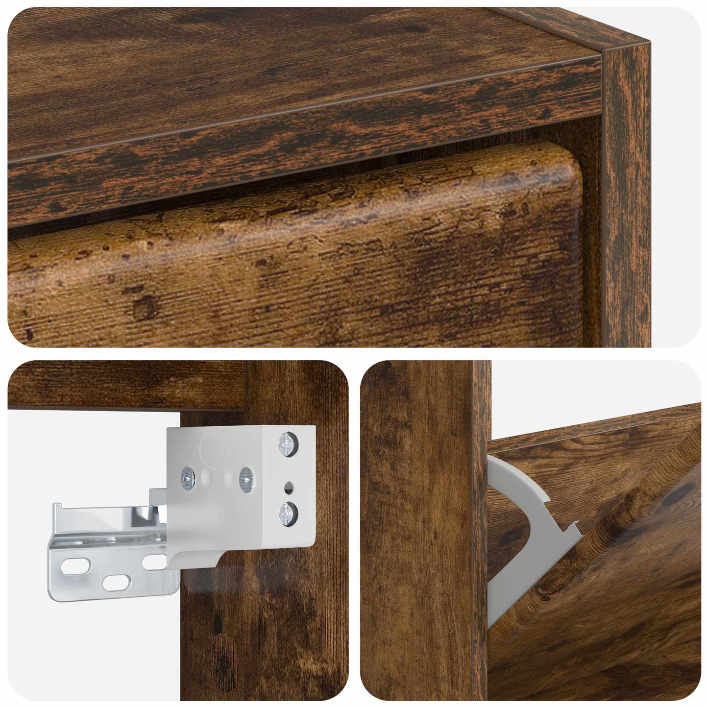 Wall-Mounted Shoe Cabinet BREDA 71 x 17 x 86 cm Engineered Wood
