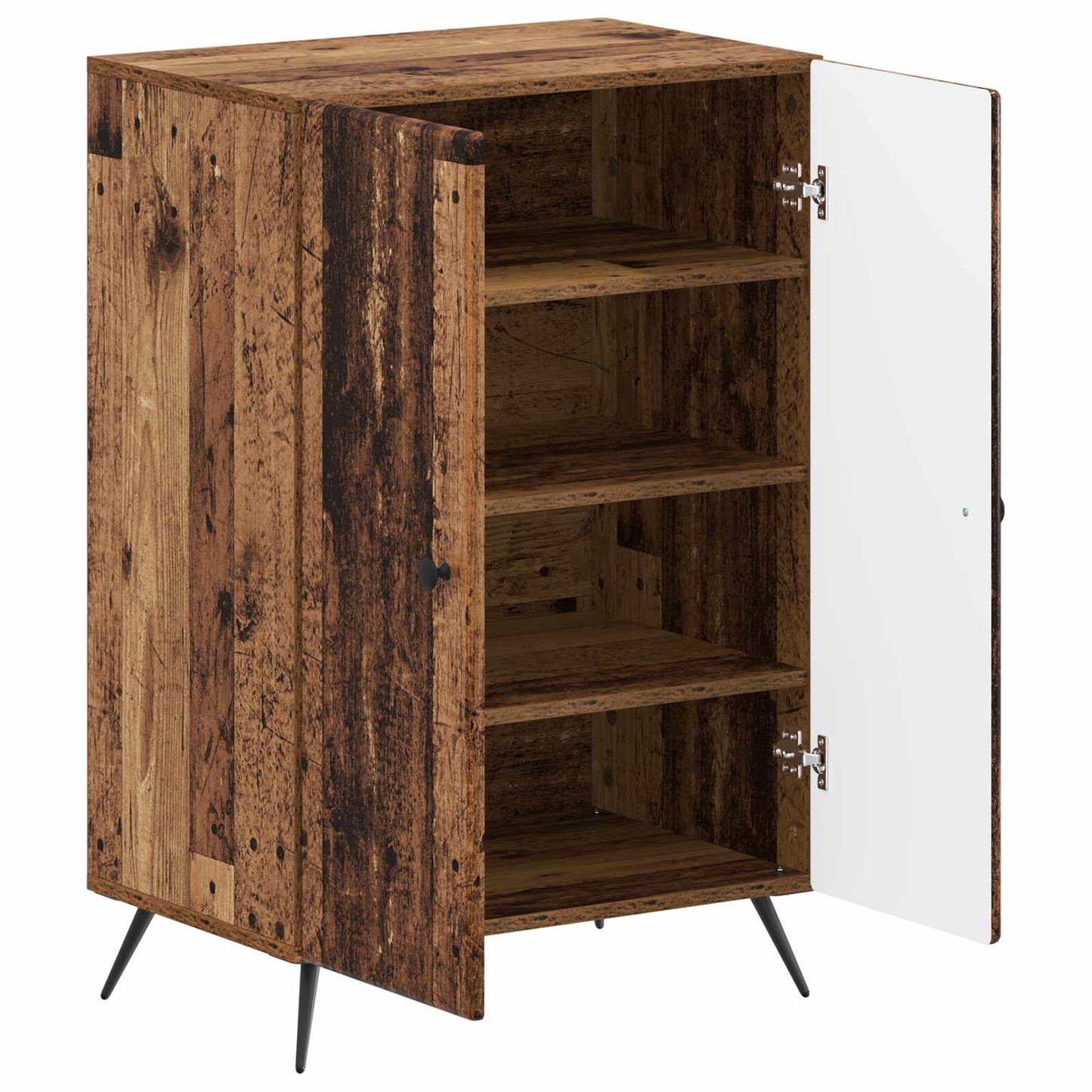 Shoe Cabinet BREDA 59.5 x 39.5 x 90 cm Engineered Wood Old Wood