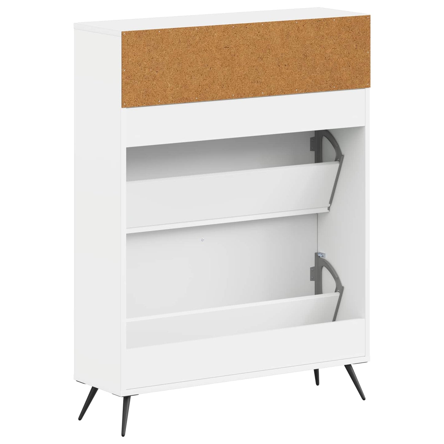Shoe Cabinet BREDA 78 x 24 x 103 cm Engineered Wood White