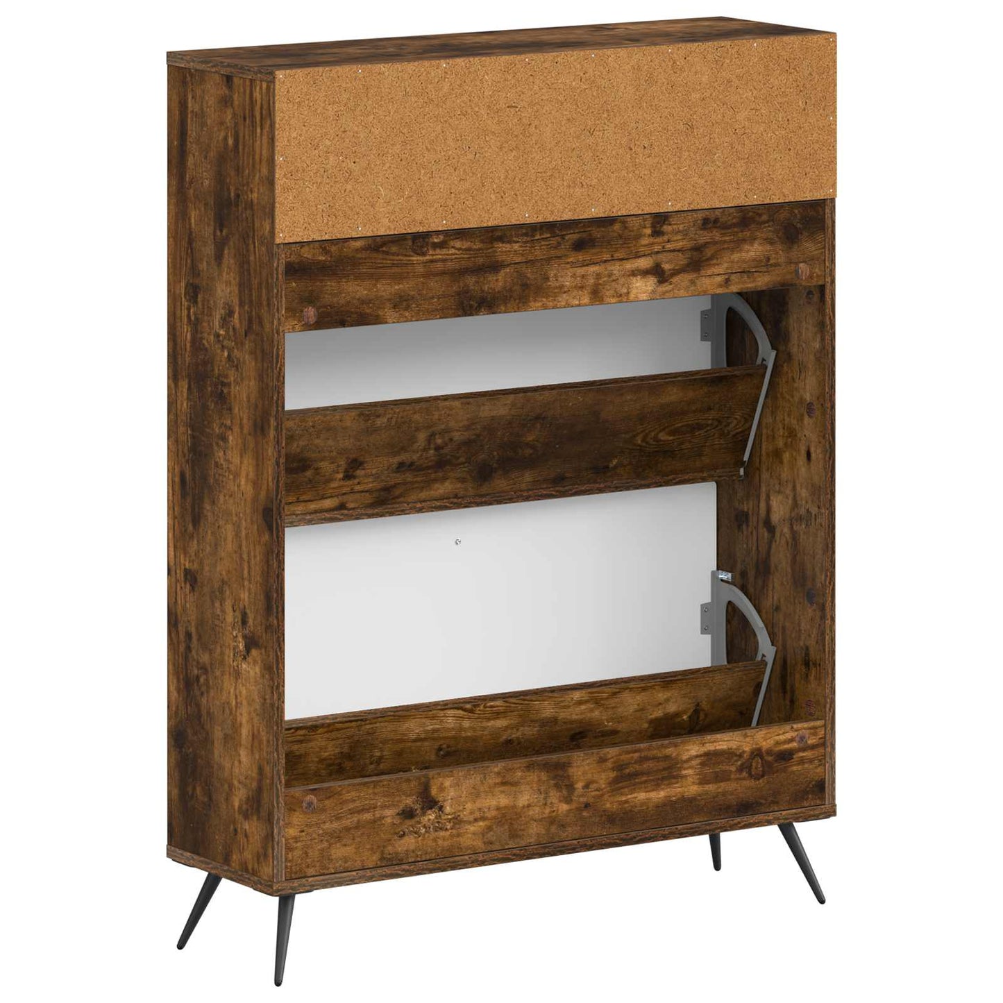 Shoe Cabinet BREDA 78 x 24 x 103 cm Engineered Wood Smoked Oak