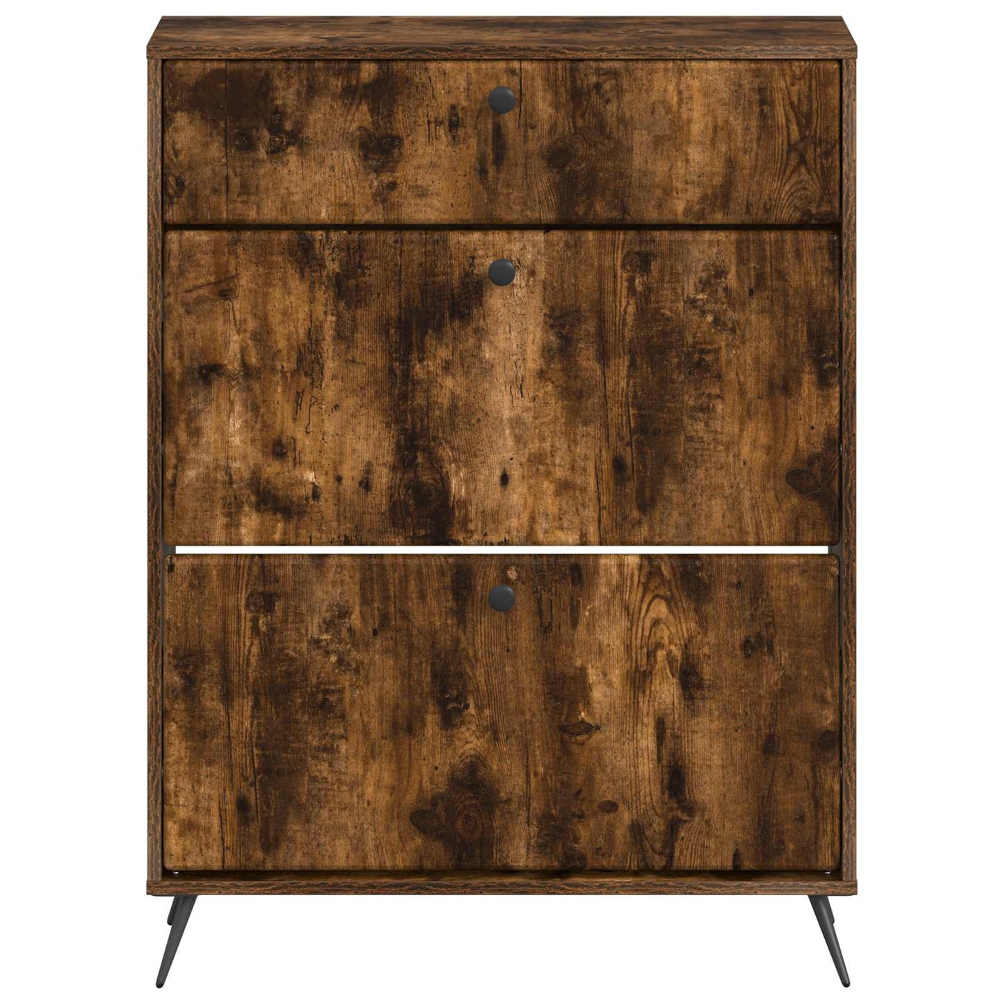 Shoe Cabinet BREDA 78 x 24 x 103 cm Engineered Wood Smoked Oak
