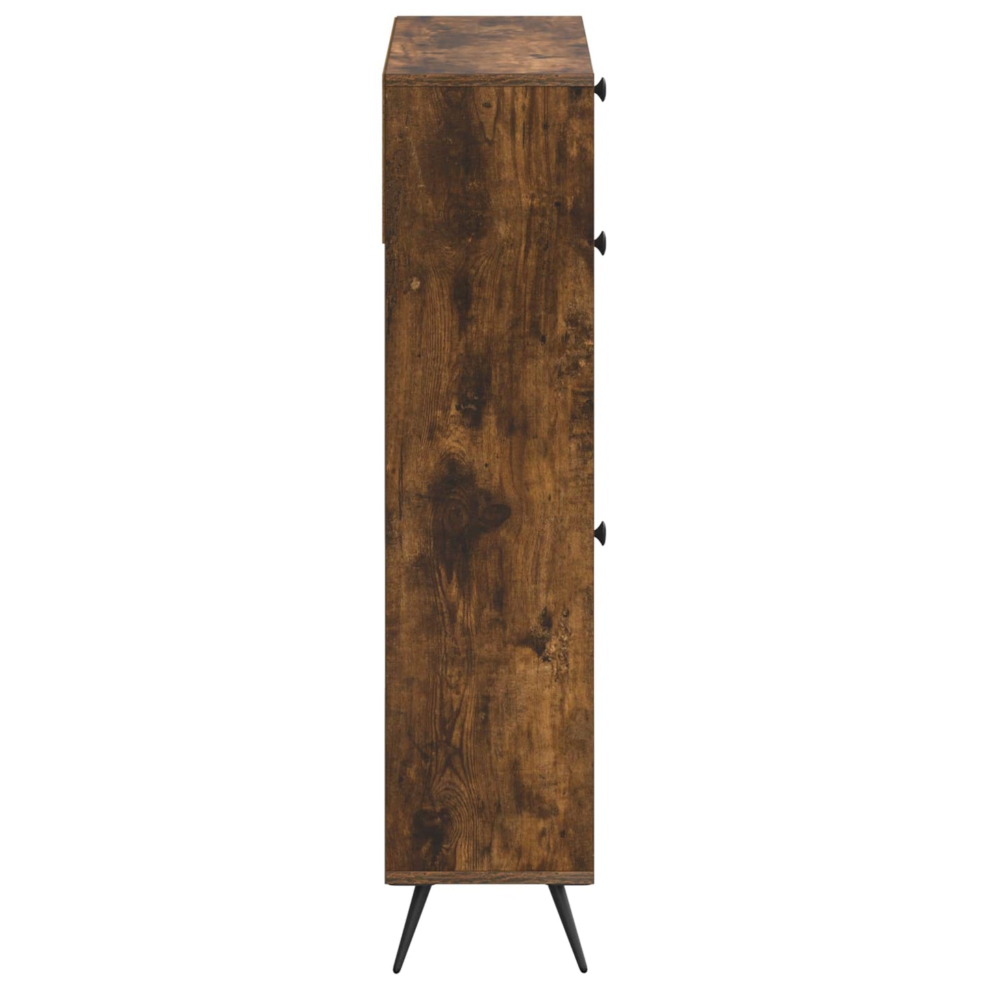 Shoe Cabinet BREDA 78 x 24 x 103 cm Engineered Wood Smoked Oak