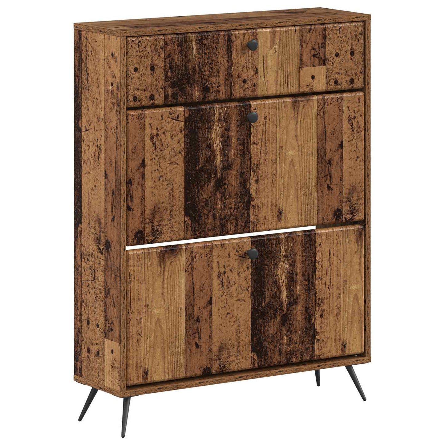 Shoe Cabinet BREDA 78 x 24 x 103 cm Engineered Wood Old Wood