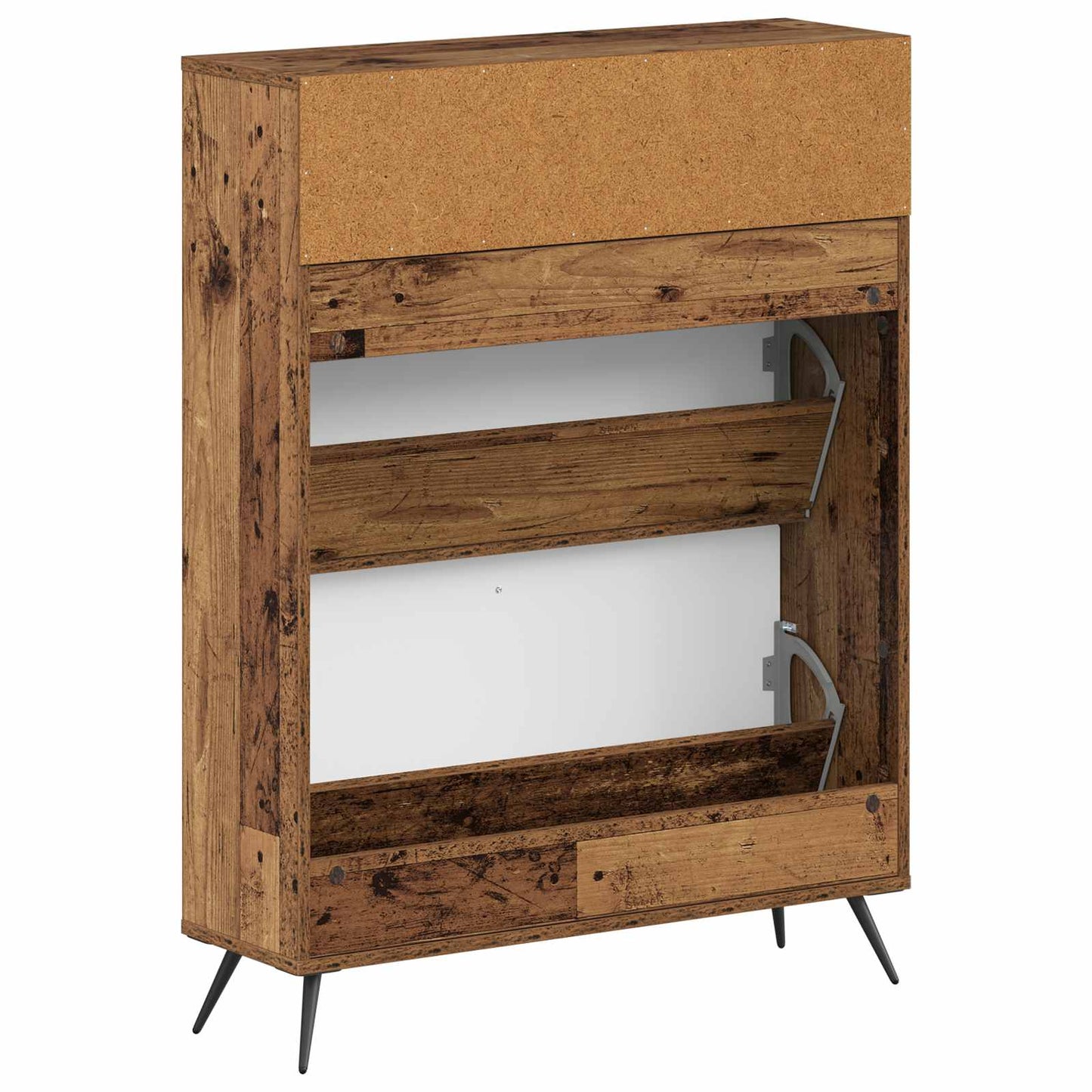 Shoe Cabinet BREDA 78 x 24 x 103 cm Engineered Wood Old Wood